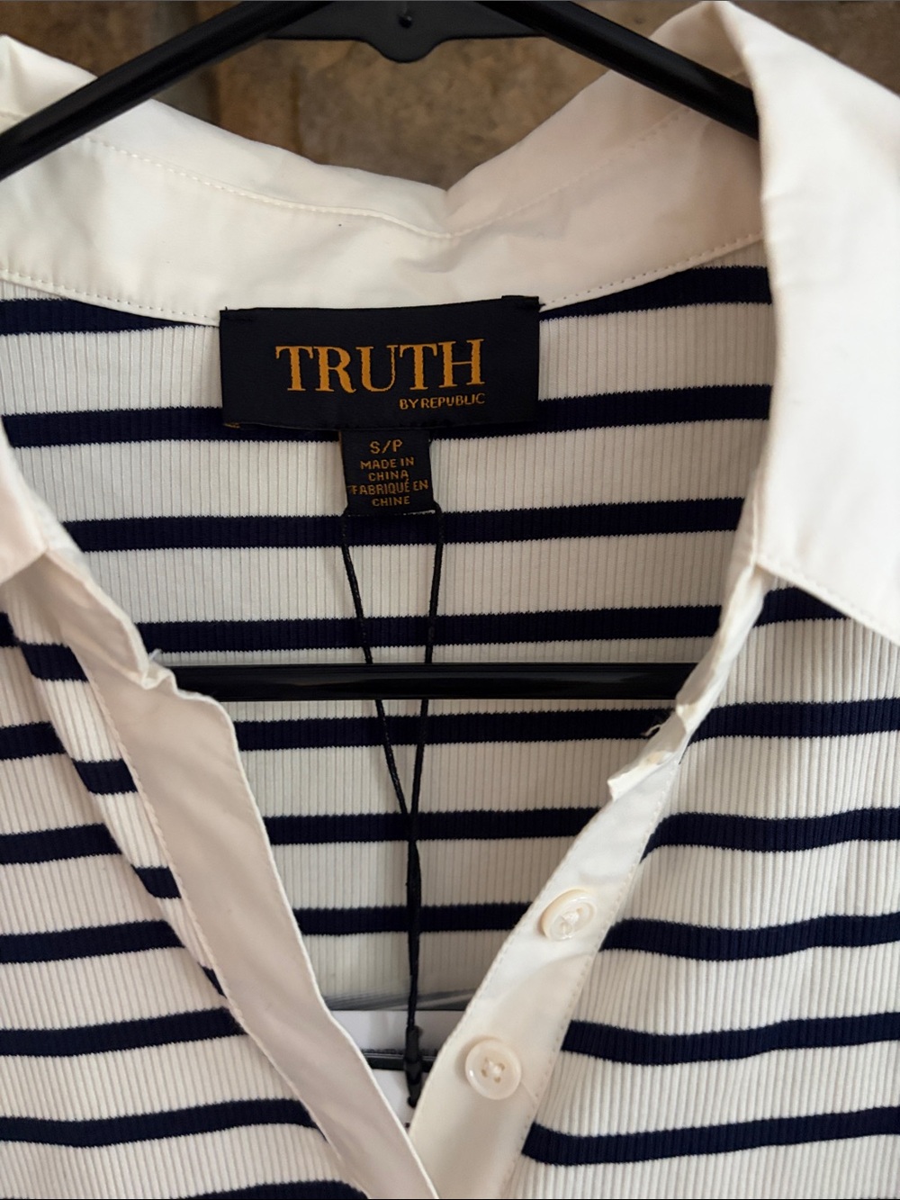 NWT!!! Ribbed Polo Tee - Picture 3 of 4